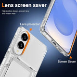 Samsung Galaxy S25 Edge Gennemsigtigt Cover med Kortholder