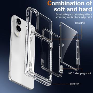 Samsung Galaxy S25 Edge Gennemsigtigt Cover med Kortholder