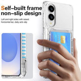 Samsung Galaxy S25 Edge Gennemsigtigt Cover med Kortholder