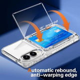 Samsung Galaxy S25 Edge Gennemsigtigt Cover med Kortholder