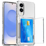 Samsung Galaxy S25 Edge Gennemsigtigt Cover med Kortholder