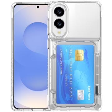 Samsung Galaxy S25 Edge Gennemsigtigt Cover med Kortholder