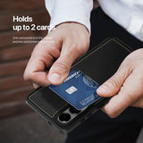 Samsung Galaxy S25 Edge Dux Ducis Rafi II Magnetisk Cover med kickstand og kortholdere - Sort