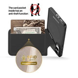 Samsung Galaxy S25 Edge Dux Ducis Rafi II Magnetisk Cover med kickstand og kortholdere - Sort