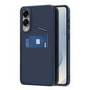 Samsung Galaxy S25 Edge Dux Ducis Rafi II magnetisk cover med kickstand og kortholdere - Blå