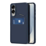 Samsung Galaxy S25 Edge Dux Ducis Rafi II magnetisk cover med kickstand og kortholdere - Blå