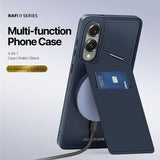 Samsung Galaxy S25 Edge Dux Ducis Rafi II magnetisk cover med kickstand og kortholdere - Blå