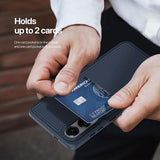 Samsung Galaxy S25 Edge Dux Ducis Rafi II magnetisk cover med kickstand og kortholdere - Blå