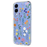 Samsung Galaxy S25 Edge TPU-cover med blomstermønster - tusindfryd