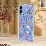 Samsung Galaxy S25 Edge TPU-cover med blomstermønster - tusindfryd