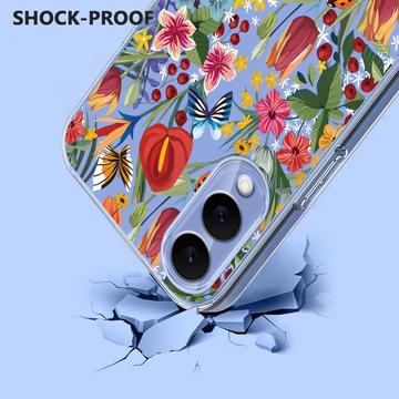 Samsung Galaxy S25 Edge TPU-cover med blomstermønster - Liljer