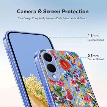 Samsung Galaxy S25 Edge TPU-cover med blomstermønster - Liljer