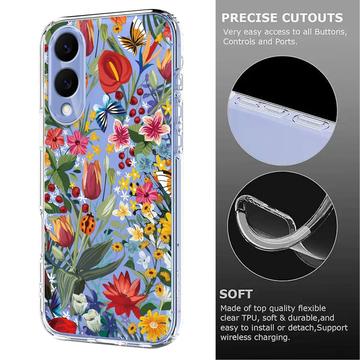 Samsung Galaxy S25 Edge TPU-cover med blomstermønster - Liljer