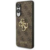 Samsung Galaxy S25 Edge Guess 4G Big Metal Logo Hybrid Cover - Brun