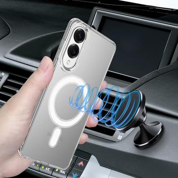 Samsung Galaxy S25 Edge Hybrid Cover - MagSafe Kompatibel - Gennemsigtig