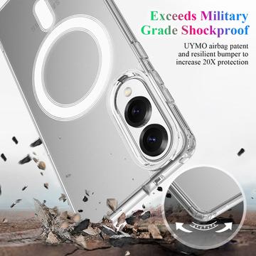 Samsung Galaxy S25 Edge Hybrid Cover - MagSafe Kompatibel - Gennemsigtig