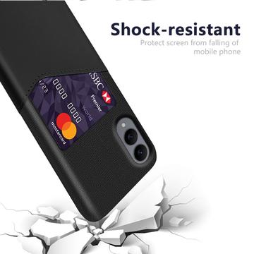 Samsung Galaxy S25 Edge KSQ Cover med Kortholder - Sort