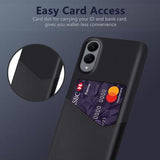 Samsung Galaxy S25 Edge KSQ Cover med Kortholder - Sort