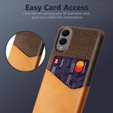 Samsung Galaxy S25 Edge KSQ Cover med Kortholder - Orange
