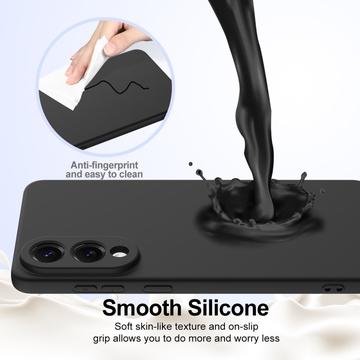 Samsung Galaxy S25 Edge Liquid Silikone Cover - MagSafe Kompatibel - Sort