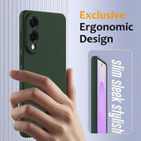 Samsung Galaxy S25 Edge Liquid Silikone Cover - MagSafe Kompatibel - Mørkegrøn
