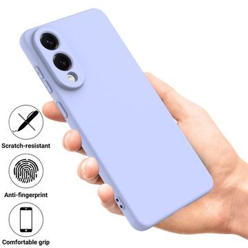 Samsung Galaxy S25 Edge Flydende silikone cover med håndrem - Lilla