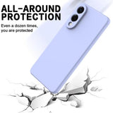 Samsung Galaxy S25 Edge Flydende silikone cover med håndrem - Lilla