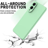 Samsung Galaxy S25 Edge Flydende silikone cover med håndrem - grøn