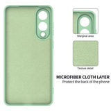 Samsung Galaxy S25 Edge Flydende silikone cover med håndrem - grøn