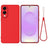 Samsung Galaxy S25 Edge Flydende silikone cover med håndrem - rød
