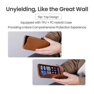 Samsung Galaxy S25 Edge Nillkin Qin Pro Flip Cover - Sort