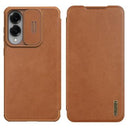 Samsung Galaxy S25 Edge Nillkin Qin Pro Flip Cover - Brun