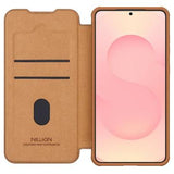 Samsung Galaxy S25 Edge Nillkin Qin Pro Flip Cover - Brun