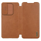 Samsung Galaxy S25 Edge Nillkin Qin Pro Flip Cover - Brun
