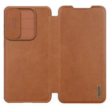 Samsung Galaxy S25 Edge Nillkin Qin Pro Flip Cover - Brun