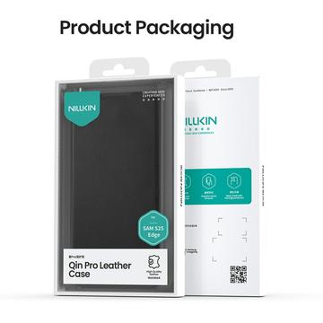 Samsung Galaxy S25 Edge Nillkin Qin Pro Flip Cover - Brun