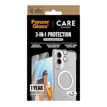 Samsung Galaxy S25 Edge PanzerGlass Care Flagship 3-i-1-pakke - Klar
