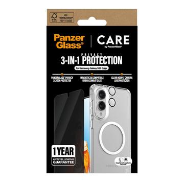 Samsung Galaxy S25 Edge PanzerGlass Care Flagship 3-i-1 Privacy Bundle - Klar