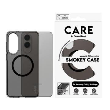 Samsung Galaxy S25 Edge PanzerGlass Care Smokey Urban Combat Cover - MagSafe-kompatibel - Gennemsigtig sort