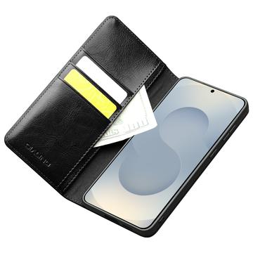 Samsung Galaxy S25 Edge Qialino Classic Læderpung - Sort