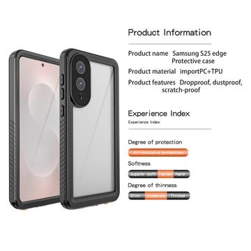 Samsung Galaxy S25 Edge Redpepper FS IP68 Vandtæt Cover - Sort