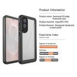 Samsung Galaxy S25 Edge Redpepper FS IP68 Vandtæt Cover - Sort