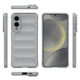 Samsung Galaxy S25 Edge Rugged TPU Cover - Lysegrå