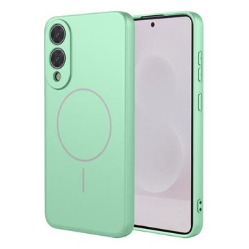Samsung Galaxy S25 Edge Silikone Cover - MagSafe-kompatibel - Matcha grøn