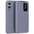 Samsung Galaxy S25 Edge Smart Clear View Flip etui med kortplads - grå-lilla