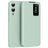Samsung Galaxy S25 Edge Smart Clear View Flip etui med kortplads - Lysegrøn
