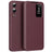 Samsung Galaxy S25 Edge Smart Clear View Flip etui med kortplads - Vinrød