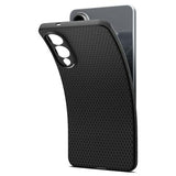 Samsung Galaxy S25 Edge Spigen Liquid Air TPU Cover - Sort