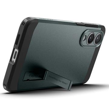 Samsung Galaxy S25 Edge Spigen Tough Armor Mag Cover - Afgrund grøn
