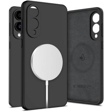 Samsung Galaxy S25 Edge Tech-Protect flydende silikone cover - MagSafe-kompatibel - Sort